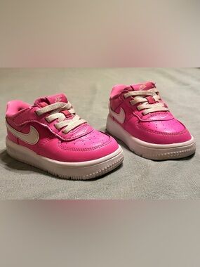 Nike Pink & White Toddler Dunks